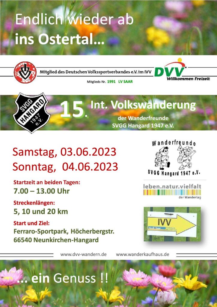 IVV- Wanderung am 3. und 4. Juni