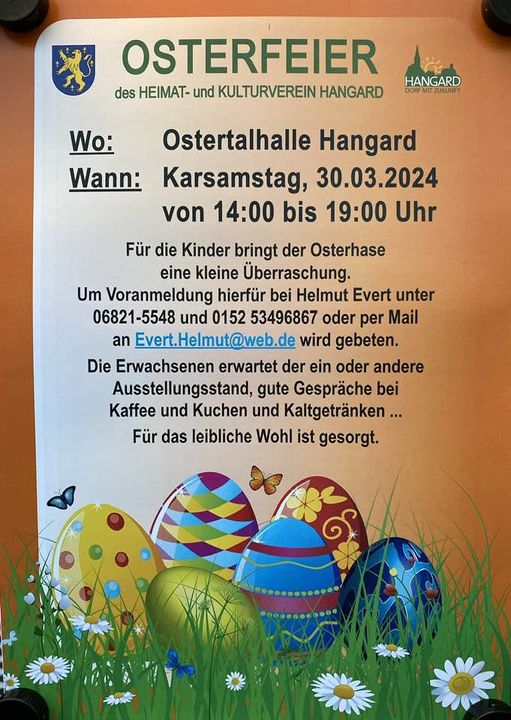 Osterfeier am Karsamstag in der Ostertalhalle