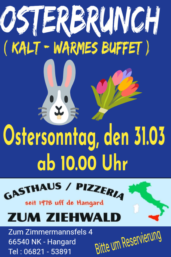 Osterbrunch am Ostersonntag im Gasthaus 