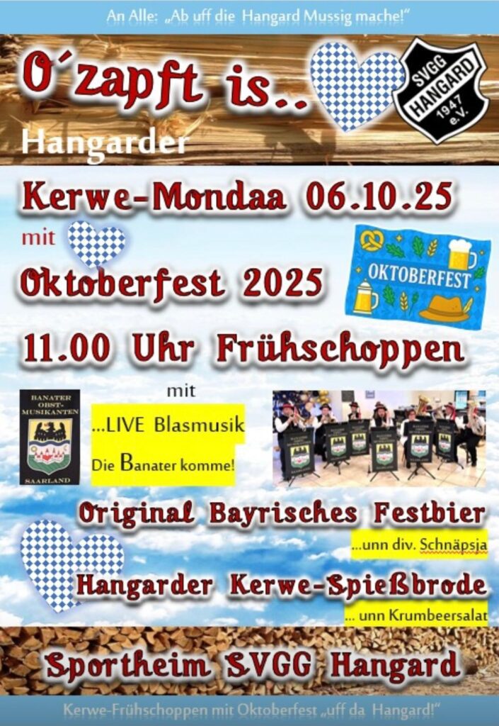 Kerwemontag: Oktoberfest beim SVGG