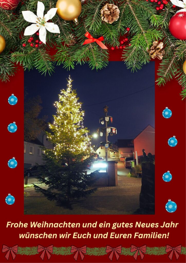 Frohe Weihnachten und ein Gutes Neues Jahr!