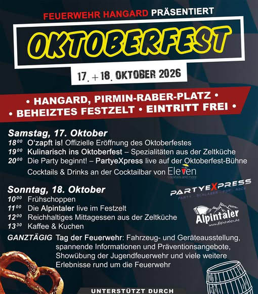 10 JAHRE OKTOBERFEST IM FESTZELT IN HANGARD – DAS JUBILÄUM WIRD GEFEIERT!